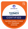 Certified Safety-Critical C++ Developer (CSCCD)